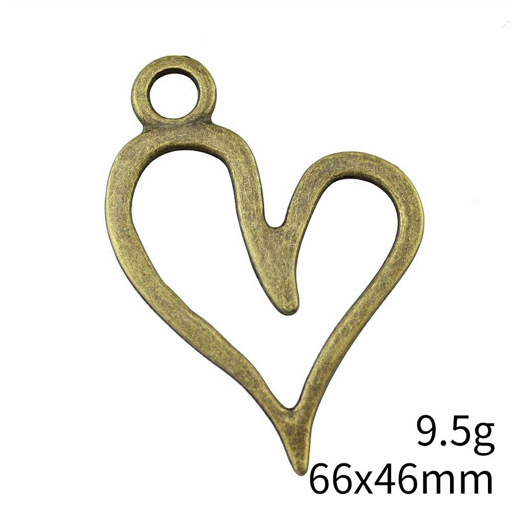 Christmas Decorations Charms Jewelry Gothic Style Peach Heart Charms Pendant Items Craft Pendants