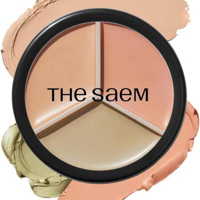 THE SAEM Cover Perfection Triple Pot Concealer 01 Correct Beige