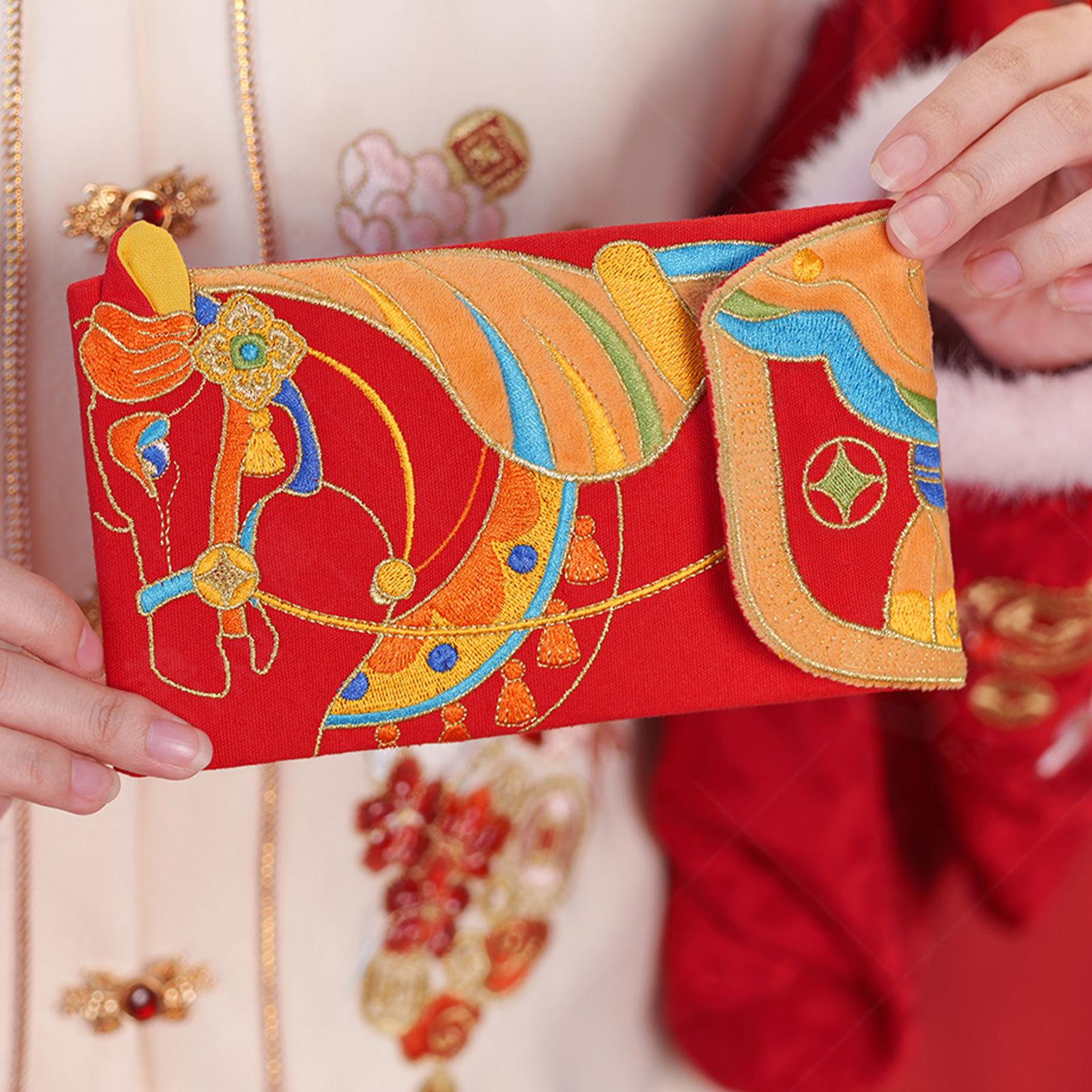 

2026 Horse Red Envelope Spring Festival Money Cash Packet Chinese New Year Money Envelope Good Lucky Red Pockets China Mainland