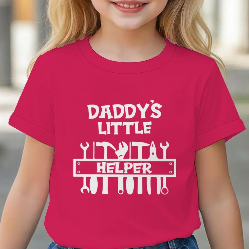 Daddys Little Helper Tshirt Soft ShortSleeve Tee Tool Graphic Cotton Baby Clothing Fathers Day Gift Girl Boy Clothes