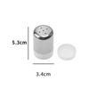 Stainless Steel Salt Shaker with Dust Cover Condiment Jar Mini Seasoning Bottle  Kitchen
