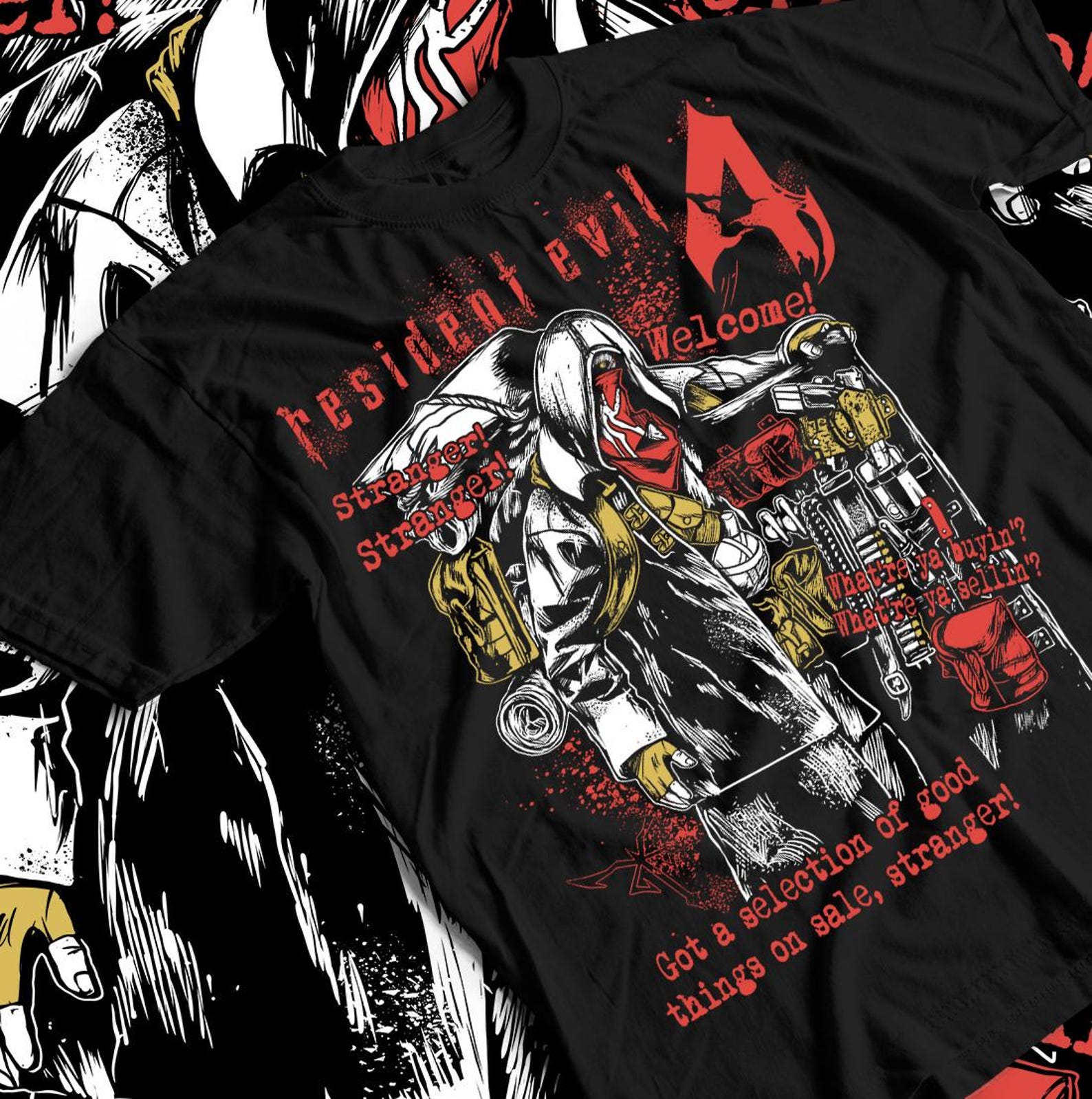 Buhonero Residence Evil Ada Resident Evil Shirt Silent Hill Game Red Apparel T shirt 2XL