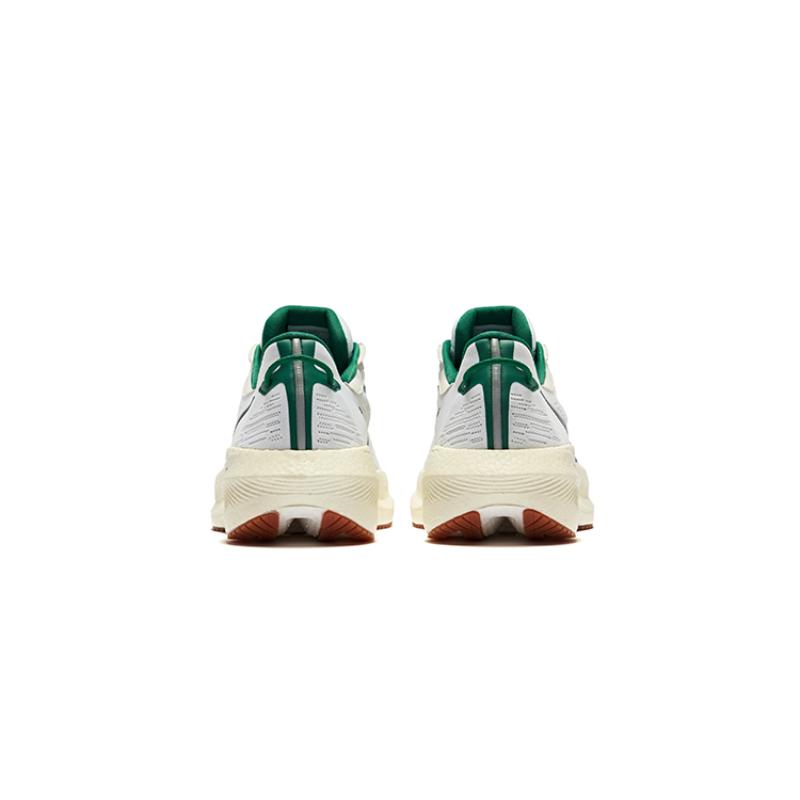 Saucony Triumph 21 Abrasion Resistant Breathable Low Top Training For Long Distance Running Shoes Men's White Green Saucony S20881-136