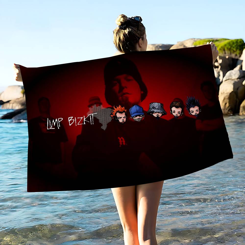 Classic Band L-Limp B-Bizkit Anime Beach Swimming Towel Soft Absorbent Washcloth Children's Gifts for Kids Travel Camping Gym