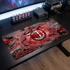 Tappetino per Mouse Grande Stampato AC Milan, Tappetino Morbido in Gomma Antiscivolo per Scrivania da Gioco per Ufficio Laptop Computer Decorazione