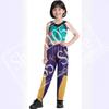 2025 Anime Kpop Demon Hunter Cosplay Kids Girls Style Rumi Zoey Mira Cosplay Full Suit Kids Stage Performance Clothes Halloween
