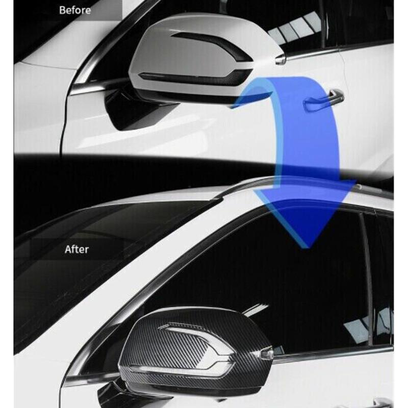 For Hyundai Palisade   - ABS Rearview Side Mirror Cover Wing Cap Exterior Door Housing Trim Adhesive Sticker
