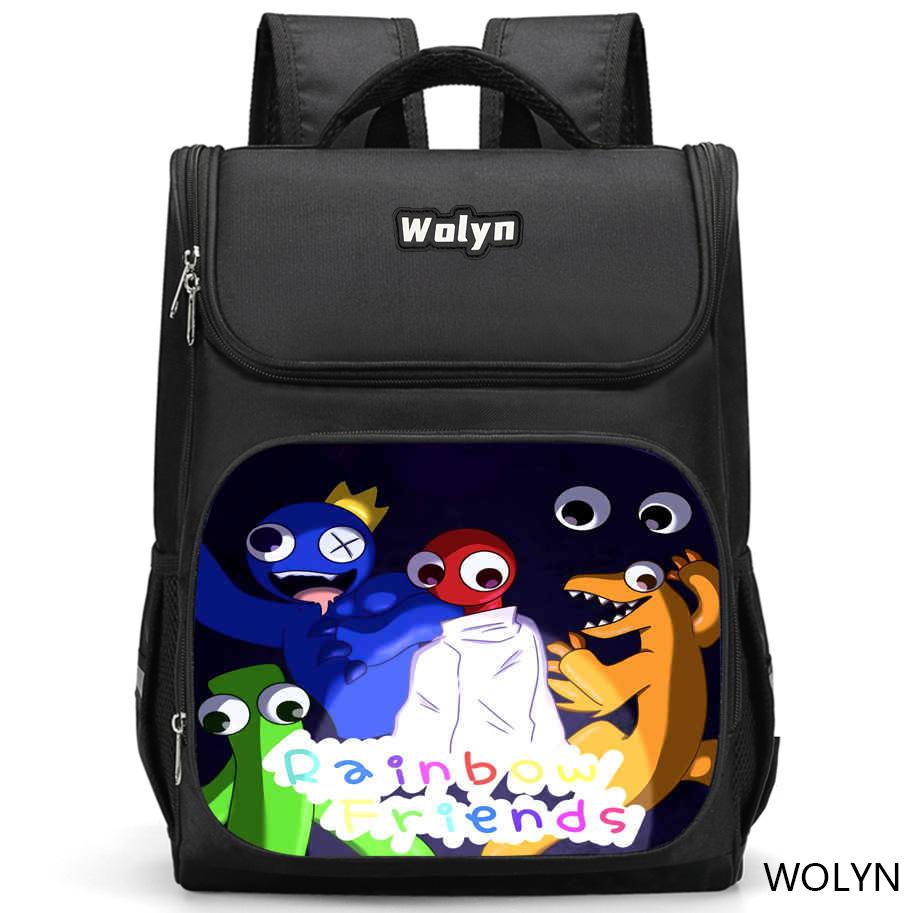 Zaino Rainbow Friends, Di Alto Valore, Casual, Resistente all'Usura, Grande Capacità, Protezione della Colonna Vertebrale e Anti-Gobba, Uno Zaino Leggero Indispensabile