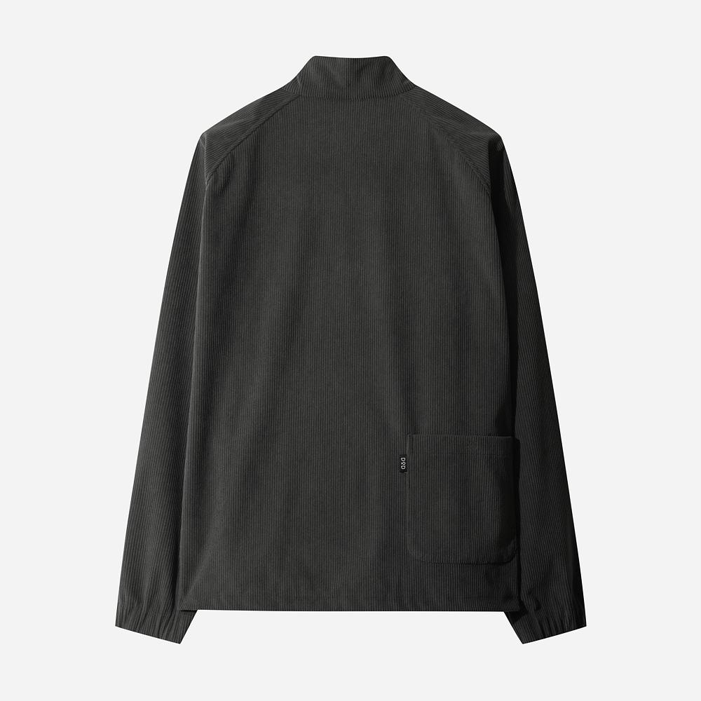 Dod Grainfield Corduroy Half-Zip Anorak (D.Charcoal Grey)