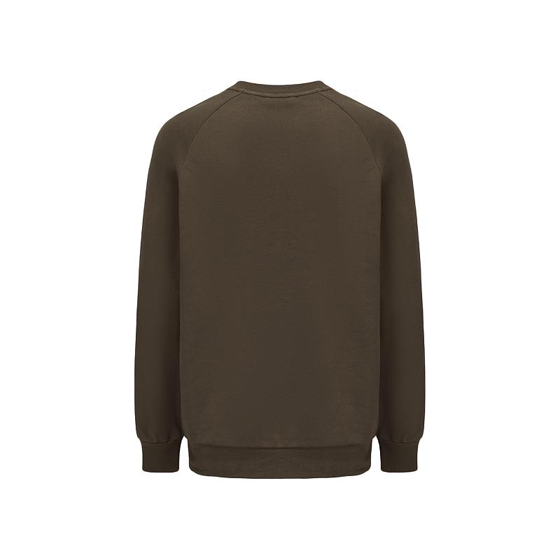 Adidas Combat Sports Series Round Neck Pullover Casual Long Sleeve Sweatshirt Unisex Sweatshirt Neutral-Brown Dark-Brown ACLLSPS3CS-BDB