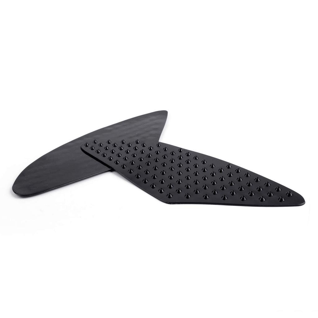 Bruce & Shark Grip Pad Tank Side Pad Protector Left and Right Set for Honda Triumph Kawasaki Yamaha Black