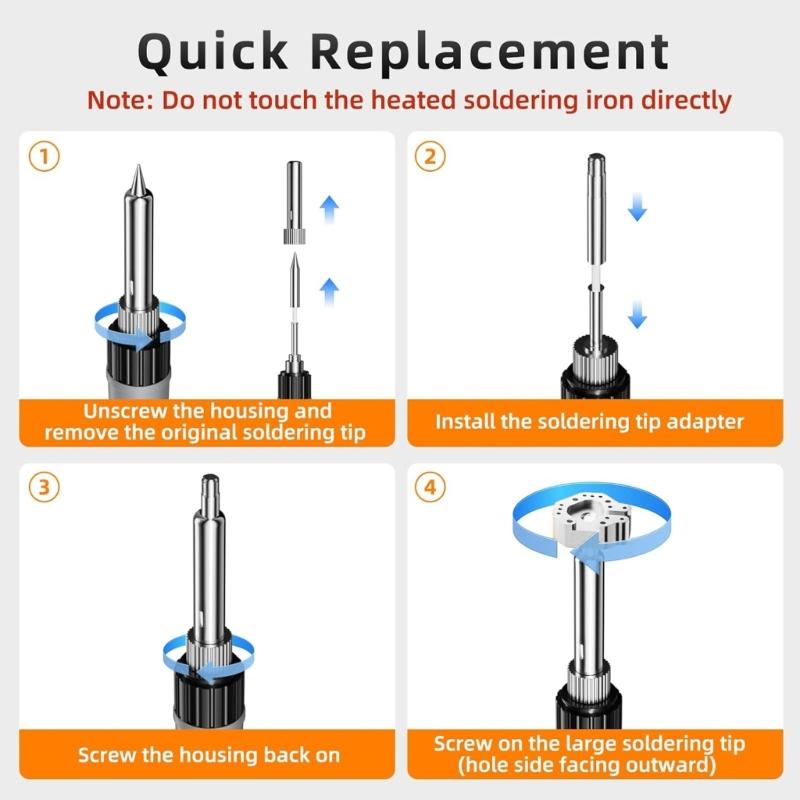 Accurate Soldering Iron Tip For Video Game Systems Stick Replacement MultiHole Gold Plated Tip Excellent Solder Grip