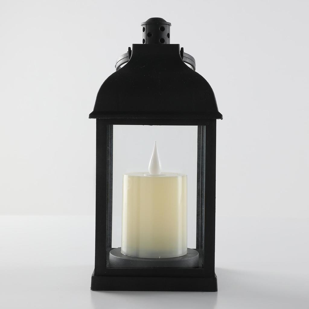 Retro Romantic LED Wind Lantern: Cross-border Candle Holder for Christmas, Halloween Night Light
