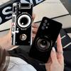 Retro Camera Vintage Phone Case For Samsung Galaxy A13,21s,22,31,32,52,53,71,80,A91 Soft Black Shell