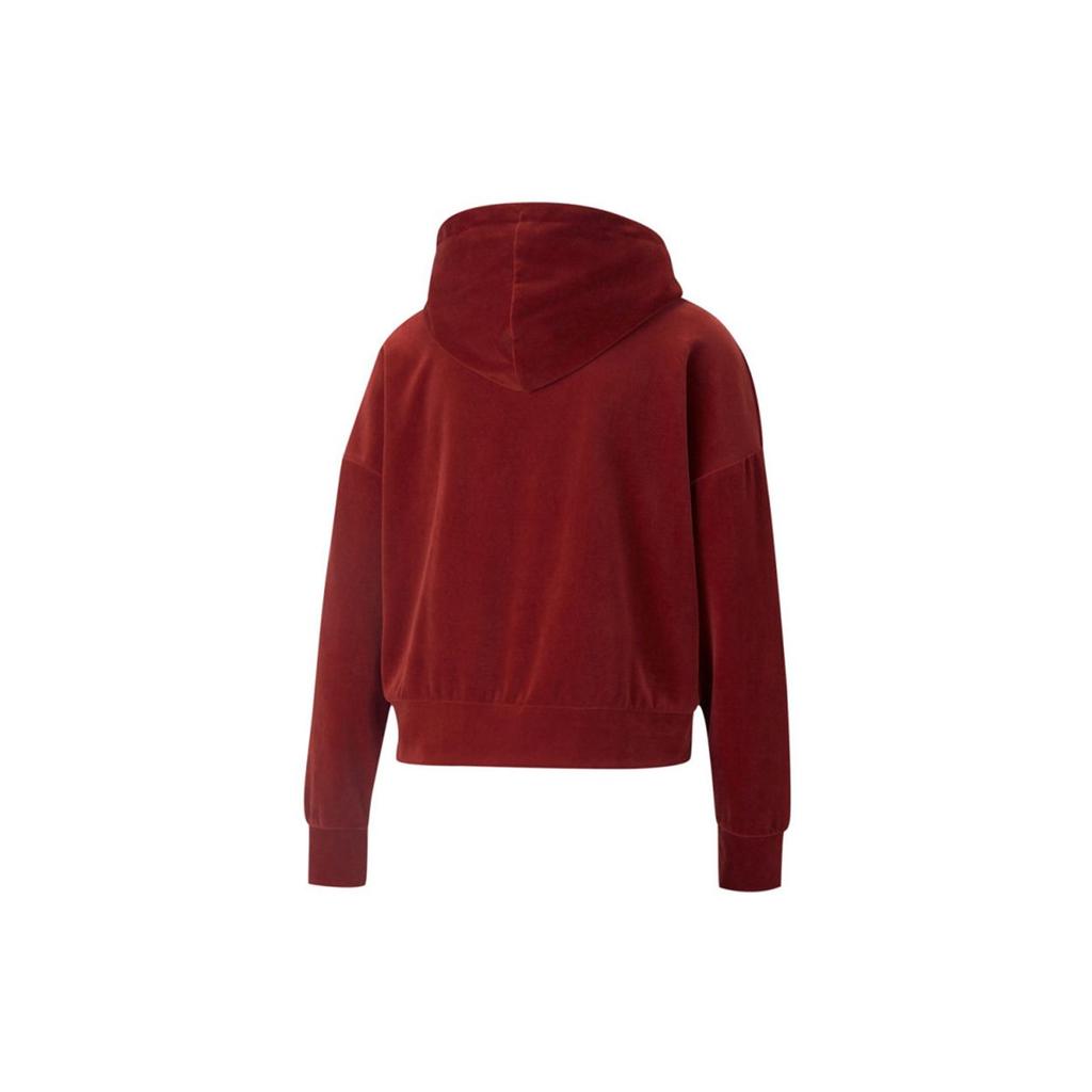 Puma Her Velour Hoodie 'Burgundy' 846417-22