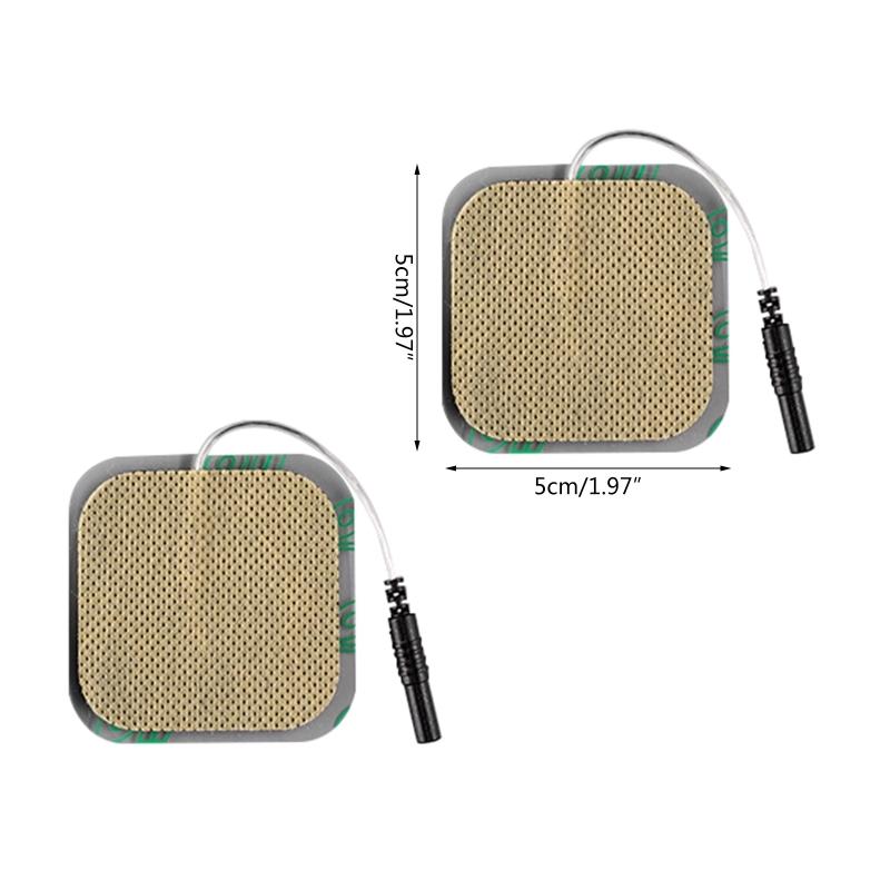10 Pcs Reusable Electrode Pads Tens Unit Replacement Pads Self Adhesive Unit Pads for Tens Digital Therapy Machine