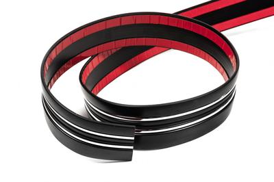 Black Molding with Chrome Strip Per Meter Sal97 (1 Meter, 54 Mm)