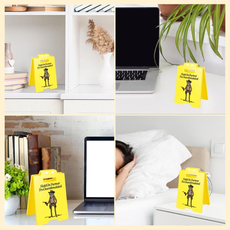 3D Office Prank Ornament - Acrylic Desktop Stand for Colleague Practical Jokes Humorous Workplace Gifts and Funny Desk Decor