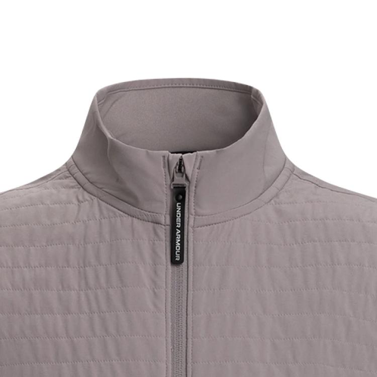 Under Armour Drive Pro Storm Lightweight Fleece Insulated Vest Men Vests Fatigue-Gray 1387120-015