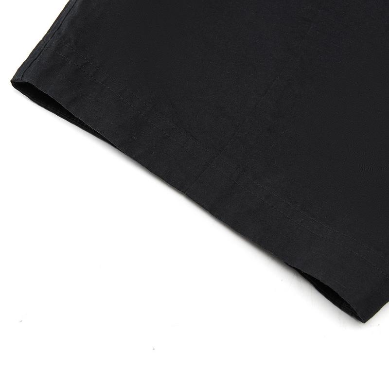 Li Ning X Jackie Chan Collaboration Kung Fu Series Solid Color Comfortable Casual Shorts Unisex shorts Black AKXW175-2