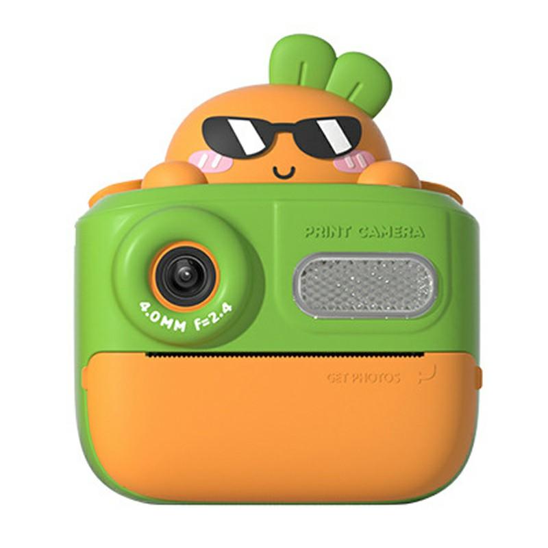 

KOOOL K64 Children HD Dual Lenses Instant Camera for Photography and Video Recording Carrot