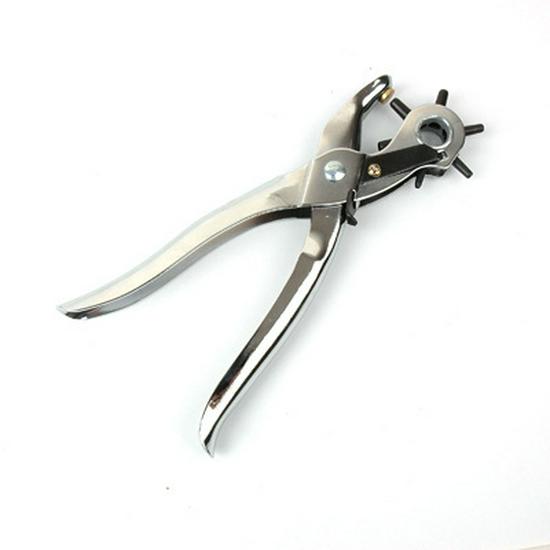 9" Galvanized Hole Punch Pliers with Dipped Handle