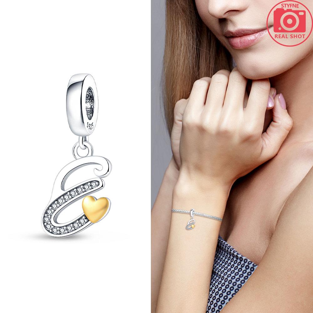 26-Letter Charm Pendant Copper Colors For Charms Copper Colors Original Bracelet For Jewelry Making