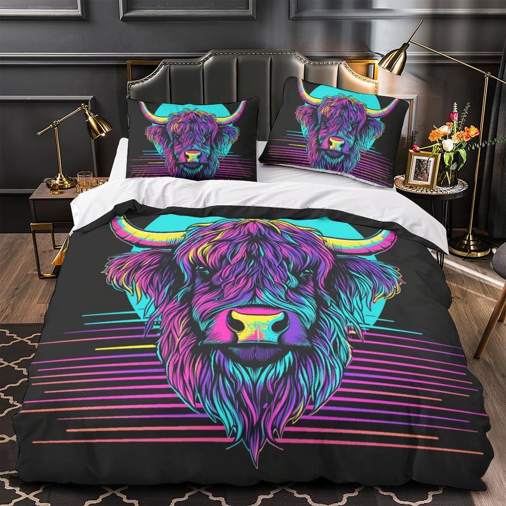 3D Animal Theme Bedding Set Bedroom Decoration Boys Teens Men's Down Duvet Cover 2/3pcs Single/Double Extra Large Cover