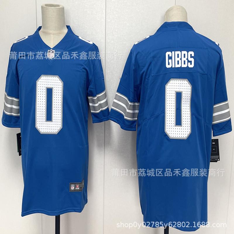 2025 Football Jersey, Detroit Lions 26 #Gibbs Embroidered Jersey