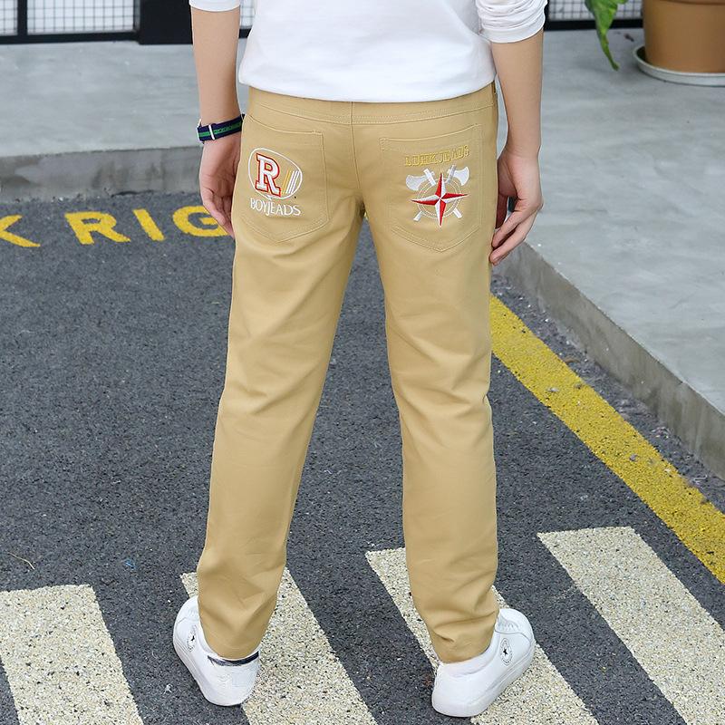 Children's Clothing, Boys' Autumn Pants, Children's Cotton Autumn Casual Pants, Single Pants, Big Children's Trousers, Thin Spring and Autumn
