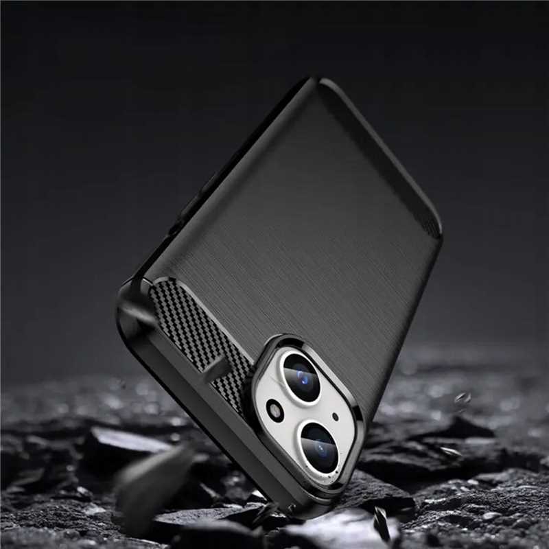 Spacecase Carbon iPhone 15 Schwarz