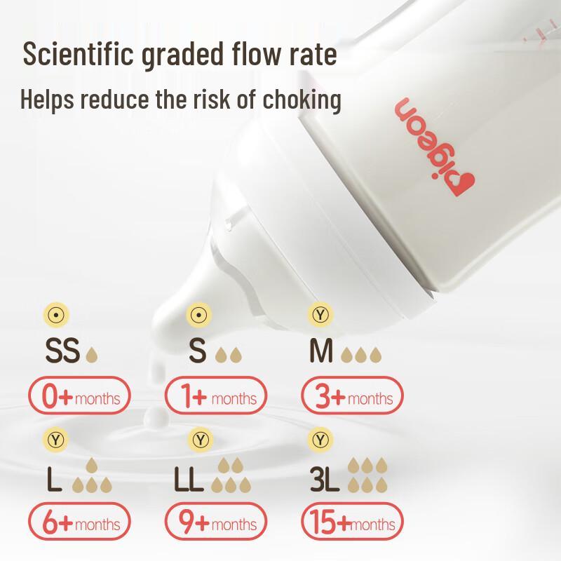 Pigeon Wide-Neck Anti-Colic Glass Baby Bottle