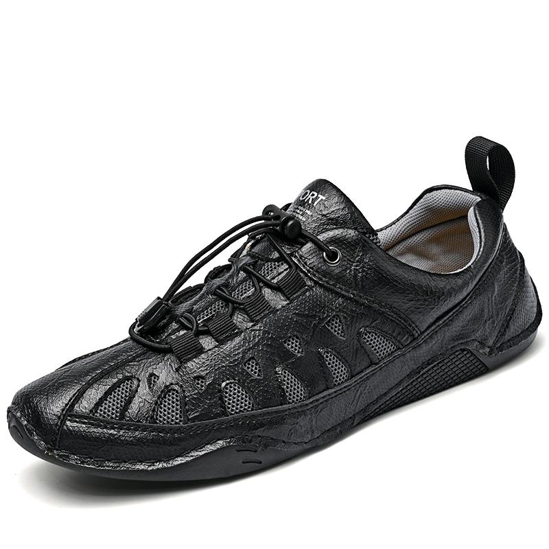 Fashion Breathable Male Casual Shoes Comfortable Men's Sneakers Anti-slip Lace-up Running Shoes Leisure Walk Trainers Treking Footwear