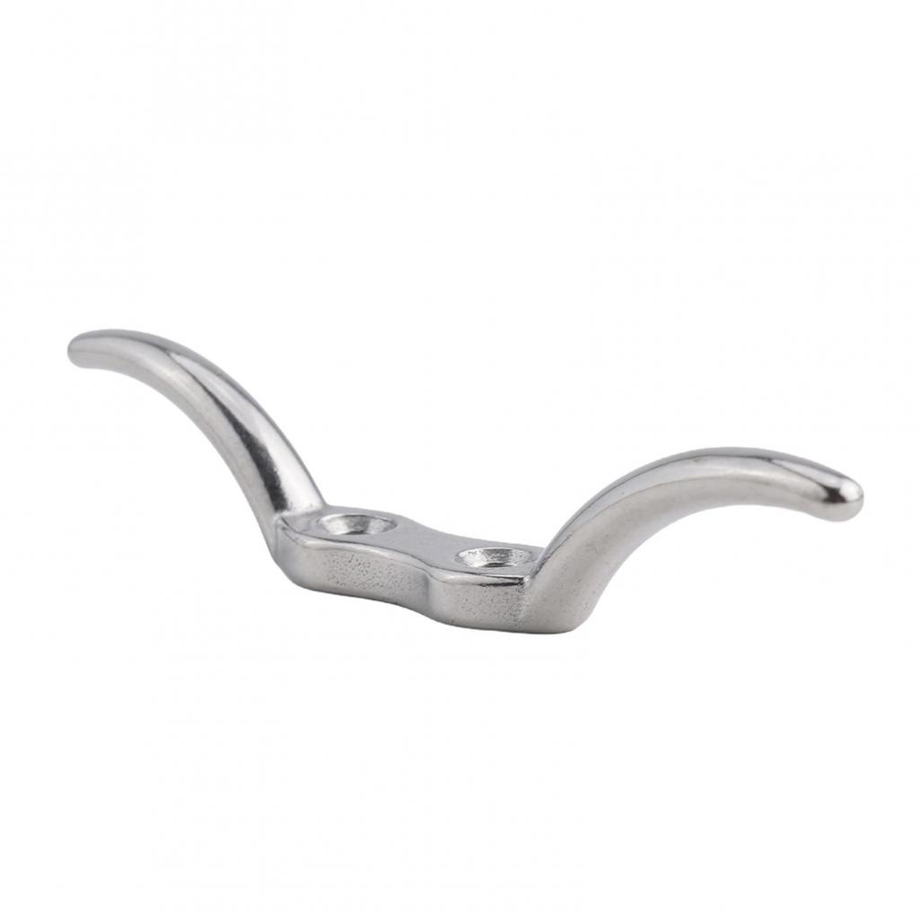Rust Proof Stainless Steel Rope Cleat Hook for Flag Pole Halyard Boat Yacht