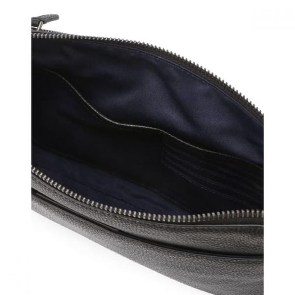 Daks Black Cowhide Crossbody Bag With Logo Decoration Dbba6f112bk