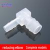 90° L-Shaped Transparent Plastic Water Pipe Connector, Reducing Pagoda Elbow