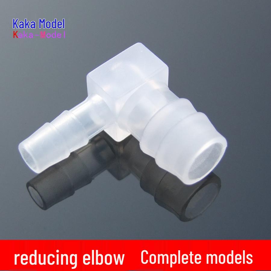 

90° L-Shaped Transparent Plastic Water Pipe Connector, Reducing Pagoda Elbow Elbow 2.4*3.2MM