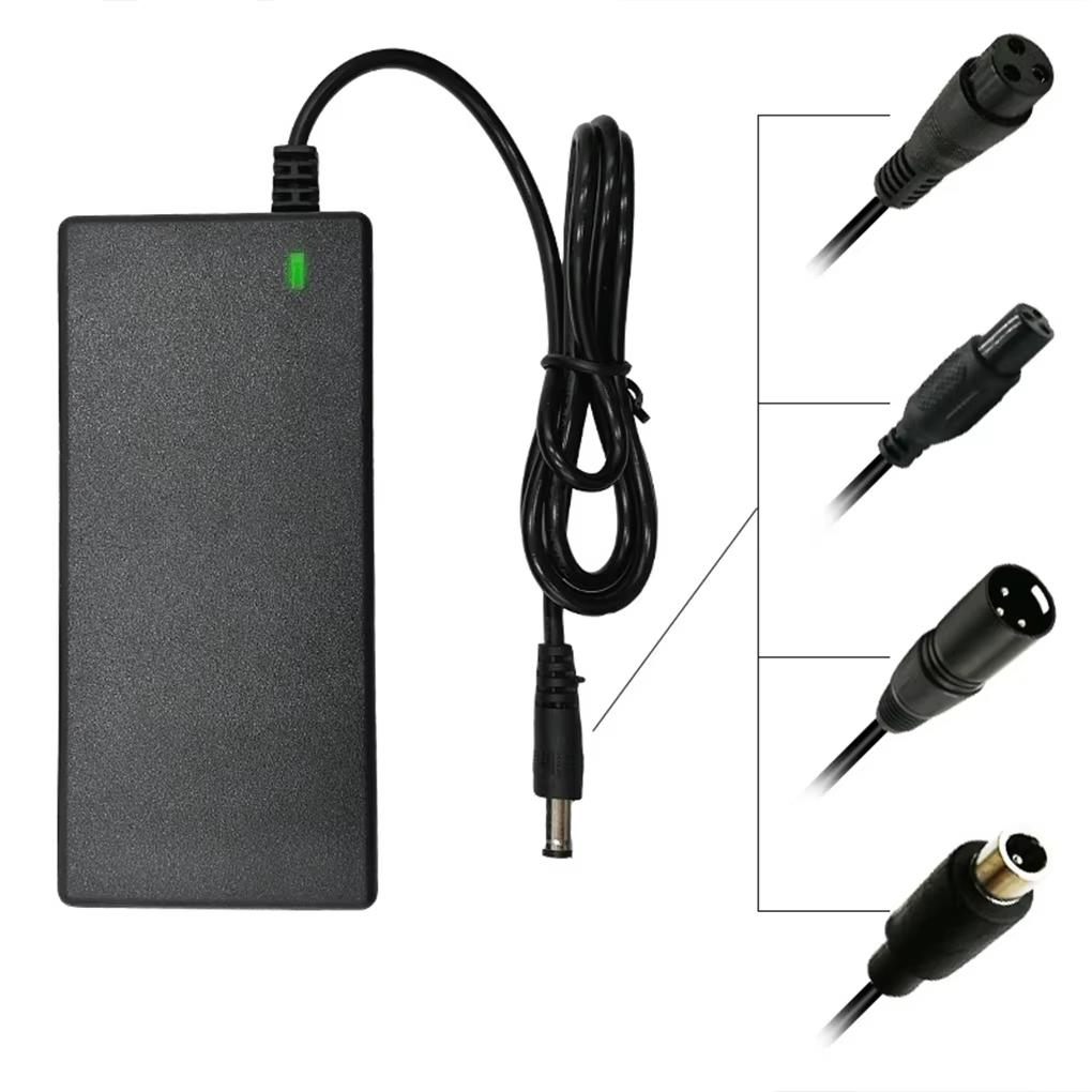 42V 54.6V 2A Electric Vehicle Charger DC 5.5mm Plug Power Adapter AC 100-240V Car Charger Battery Adapter Scooter Unicycle Charger