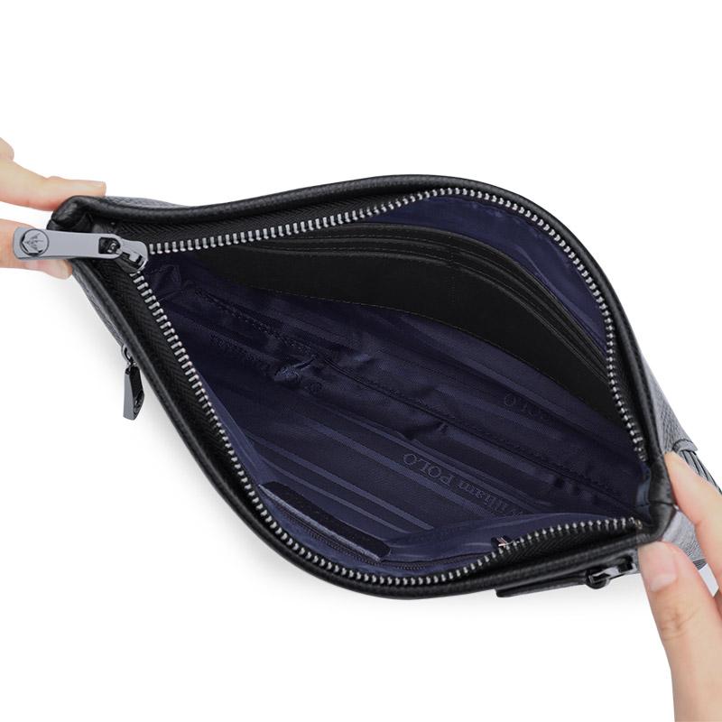 WILLIAMPOLO мужской клатч из 100% воловьей кожи — фото 4