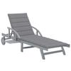 Day and Night - Day and Night Garden Lounger with Solid Acacia Wood Cushion