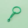 10 Pieces Colorful Metal Keychain Rings with Chains and Clasps for Keys Fashionable Key Holders Jewelry Accessories