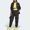 Adidas Solid Color Cuffed Casual Pants Women Bottoms Black IJ0564