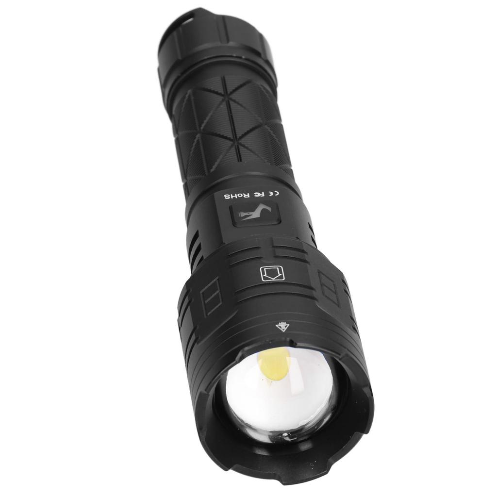 LED Flashlight USB Charging 16 Core 5 Light Levels 2 Modes Camping Lighting Device for Outdoor