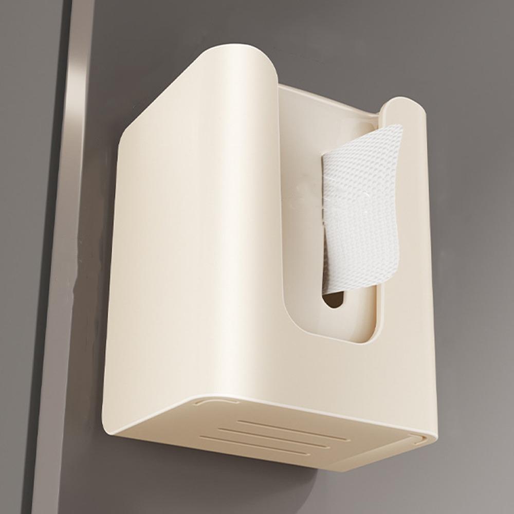 Wall Mounted Magnet Storage Container Waterproof Tissue Dispenser Box  Home Kitchen