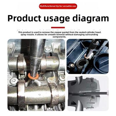 Bränsleinsprutare Dragverktyg Borttagare Extraktor För Dieselmotor Konisk Gängspets Med Glidhammare Insprutningspackning Dragare