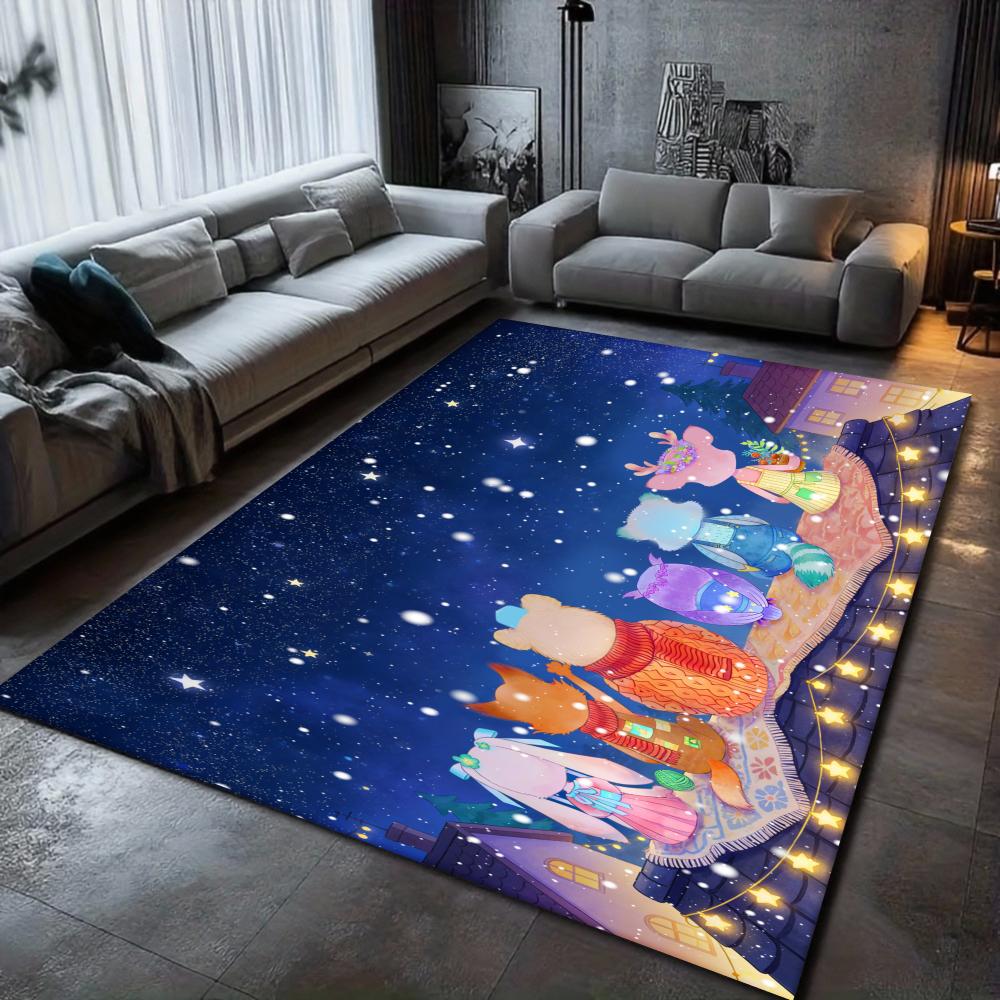 

Cute Animals Carpet Floor Rug Washable Anti-Slip Unique Decor for Living Room Play Room Bedroom Decor Popular Rug For Kids 40x60cm