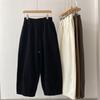 Plus Size Women's High Waist Cropped Harem Pants - Spring Style, Elastic Waist, Loose Casual Fit
