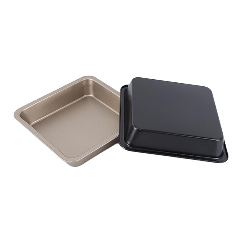 Antihaft Quadratische Tiefe Backform für Ofen (7-8 Zoll) - Perfekt für Kuchen und Pizza.