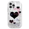 Zhitai Silicone Soft Case for iPhone 15/16 Pro with Cream Pattern and Bracelet, Compatible with iPhone 12/14/15