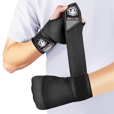 1 para żelowych rękawic bokserskich, owijek na dłonie, regulowane rękawice na pół palca, wsparcie z długim paskiem na nadgarstek, sprzęt ochronny na dłonie do MMA, boksu
